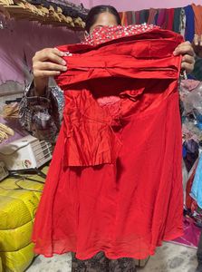 Stunning Red Embellished Gown