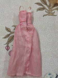Old handmade Pink Sparkly Ruched Dress