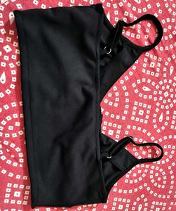 Black solid camisole