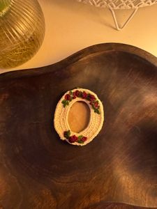 Handmade Crochet Rose mini photo frame
