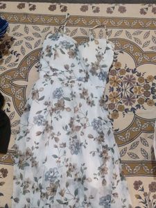 white floral dress