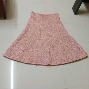 Elegant Pink Embellished Dress Fabric