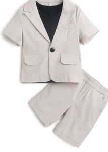 Stylish Boys Linen Blend Suit