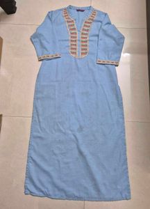 Libas Blue Embroidered Kurta