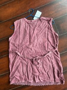 Boho Embroidered Sleeveless Top/kurti