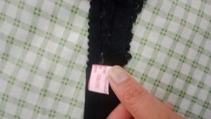Black Lace Trim Bra - Size 32