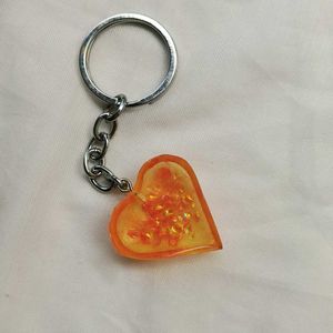 Heart-Shaped Keychain