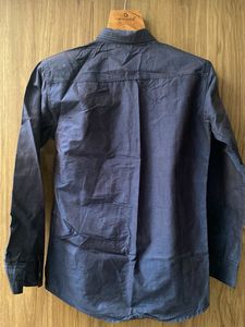 Men's Navy Blue Casual Shirt