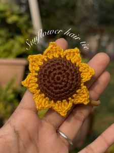 Crochet Sunflower Hamper Set of 5