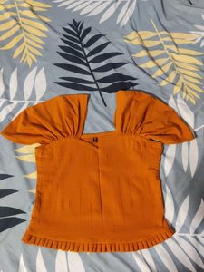 orange elegant top