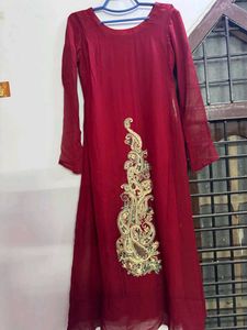 IMPORTED PAKISTANI Maroon Embroidered Kurta