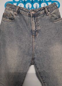 Womens Light Wash Denim Jeans