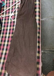 Comfortable Dark Grey Wide-Leg Pants