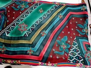 🇳🇿💫🎀Stunning Teal &amp; Red Saree