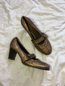 Bronze Mary Jane Heels