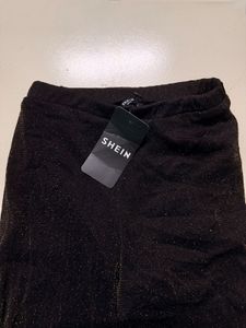 Sparkly Sheer Flared Pants