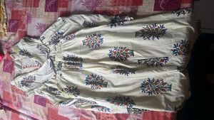Chic Tree Print Cotton Kurta