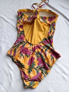 Tropical Print One-Piece Swimsuit