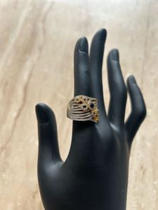 Statement Ring with Gemstones blue sapphire