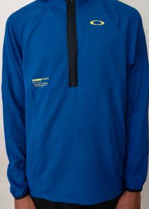 Oakley Men's Blue Zip-Up Hooded Jacket