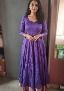 Beautiful Purple Anarkali Gown