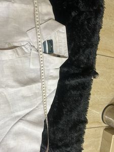 Linen Club White Full Sleeves Shirt