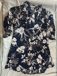 Floral Print Short Kurti
