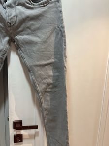 Grey Wash Jeans, Waist- 36 Strechable