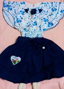 Skirt And Top For Baby Girl