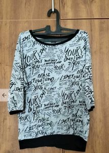 Max fashion Grey Graphic Print T-Shirt Top