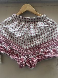 Boho Print Shorts with Tassels