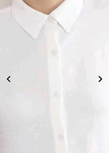Chic White Short Sleeve Button-Down Blouse