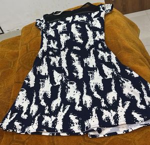 Stylish Printed Fit &amp; Flare Dress