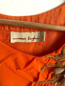 Beautifull Orange Kurtha