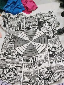 Marvel Captain America Comic Print T-Shirt