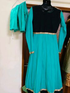 Elegant long frock chudidar