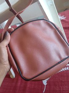 Sling  Bag with Pom Po
