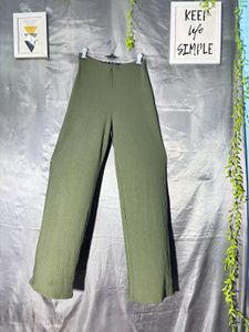 Ribbed Wide Leg Pants