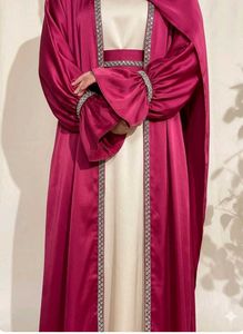 Elegant Abaya with Embellished Sleeves