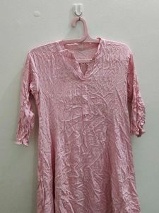 Pink Printed Kurta