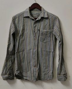Striped Long Sleeve Button-Up Shirt