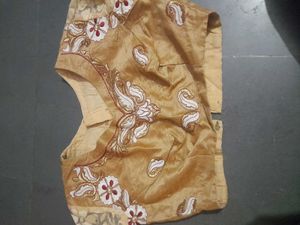 Designer Maroon Sares With Stiched 3/4blouse