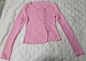 Baby Pink Long Sleeve Top
