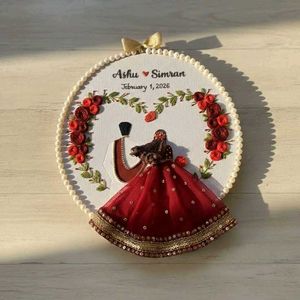 Handmade Wedding Hoop Embroidery