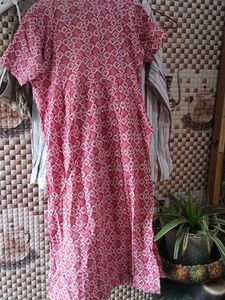Beautiful Pink Printed Kurta set