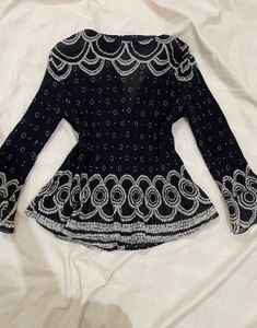 Embellished Black y2k top