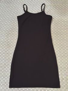 Classic Black Spaghetti Strap Dress