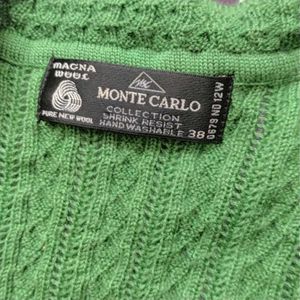 Chic Green Cable Knit cardigan
