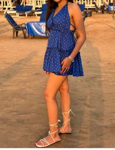 Blue Polka Dot Dress