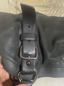 Prada Black Leather Tote Bag